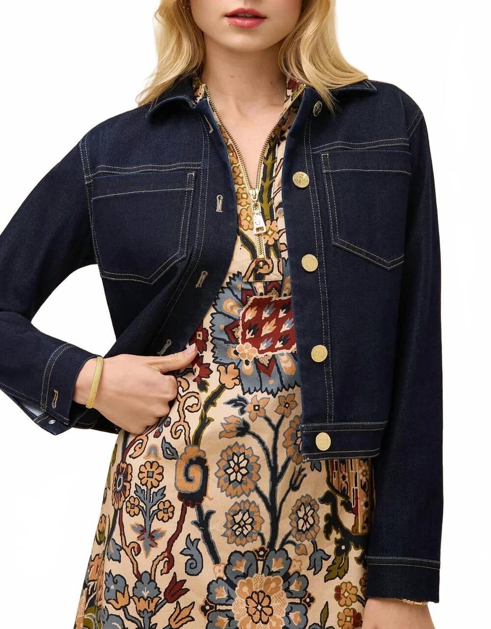 NEW SPARTINA 449 knox denim jacket in casa bay rinse wash